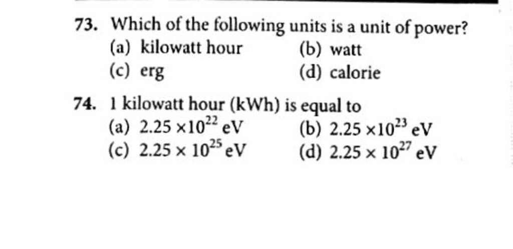 which-of-the-following-units-is-a-unit-of-power-filo