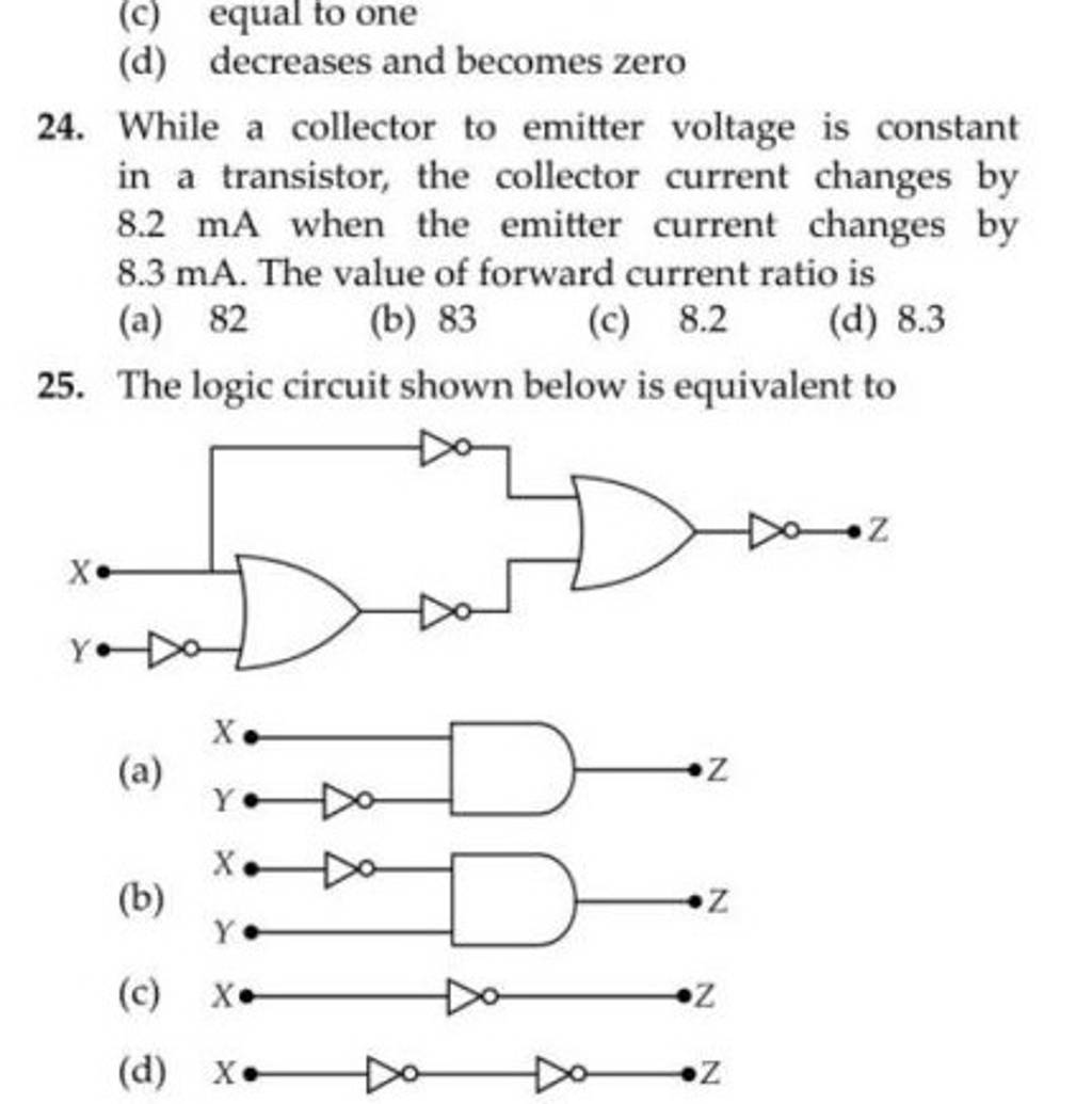While a collector to emitter voltage is constant in a transistor, the col..