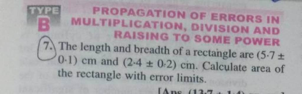 Propagation Of Errors In Multiplication Division And Raising To Some Pow Propagation Of Errors In Multiplication Division And Raising To Some Pow