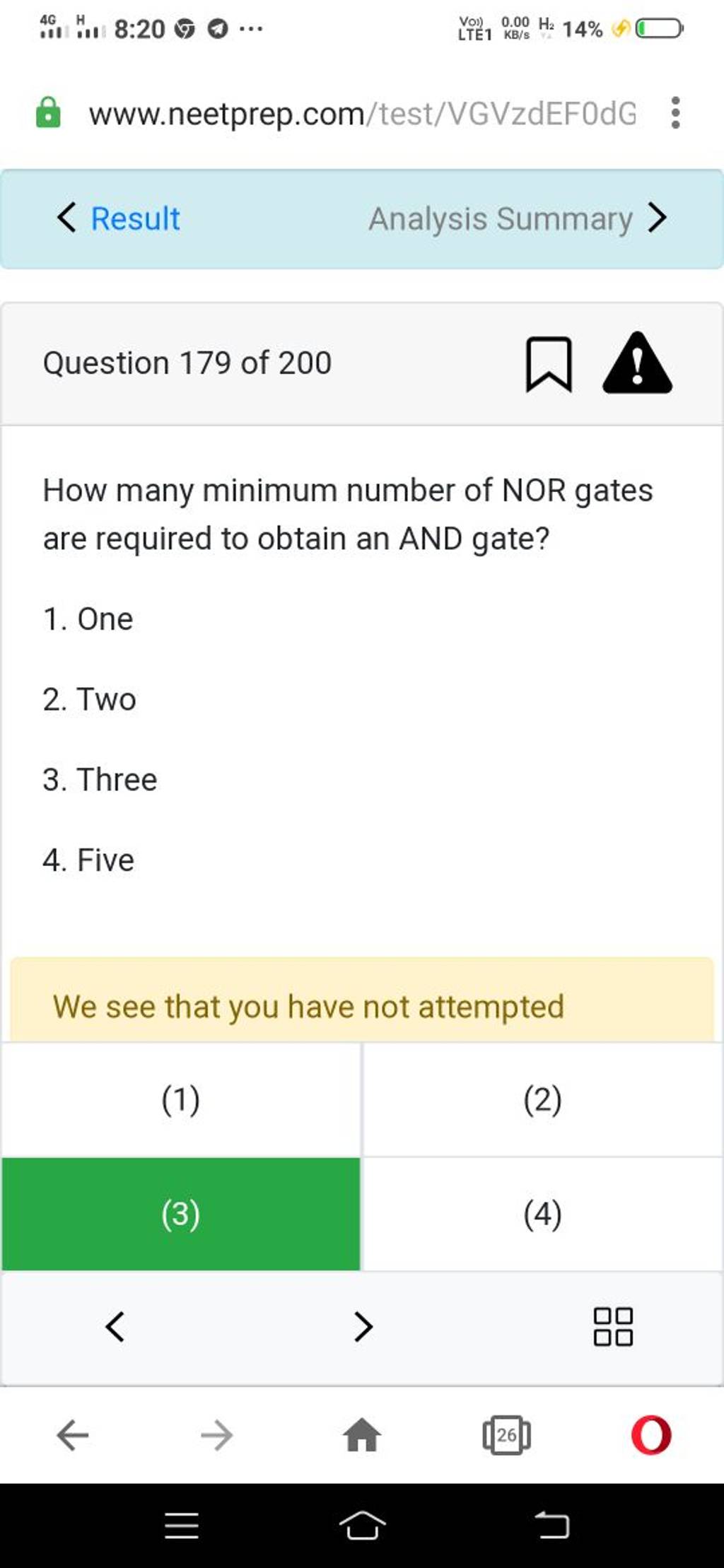 〈 Result quad Analysis Summary > Questi..