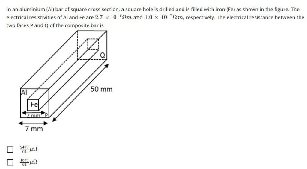 in-an-aluminium-al-bar-of-square-cross-section-a-square-hole-is-drille