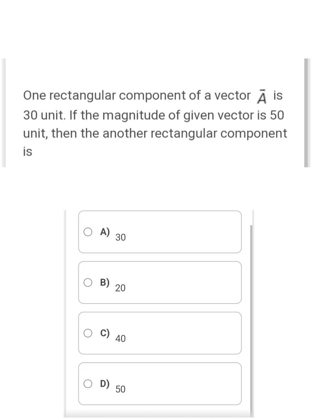 Component Of A Vector