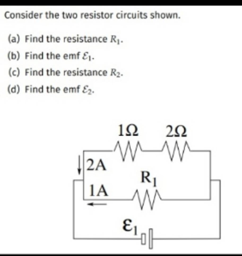 Consider the two resistor circuits shown. Filo