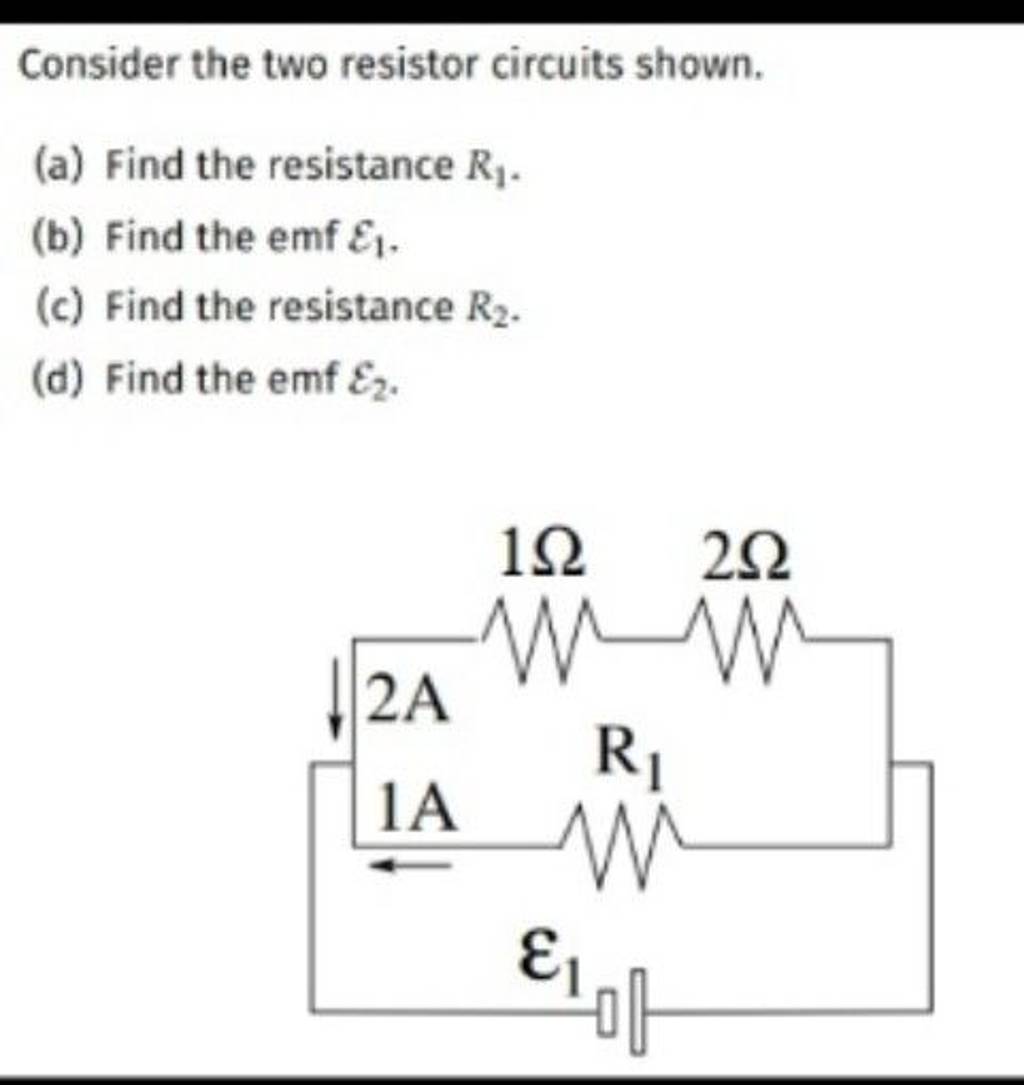 Consider the two resistor circuits shown. Filo