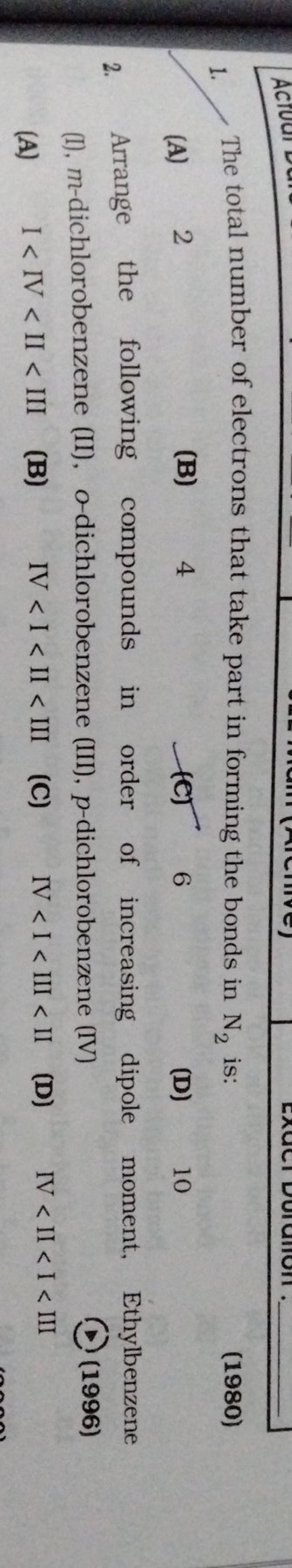the total number of sharing electrons in n2 gas is