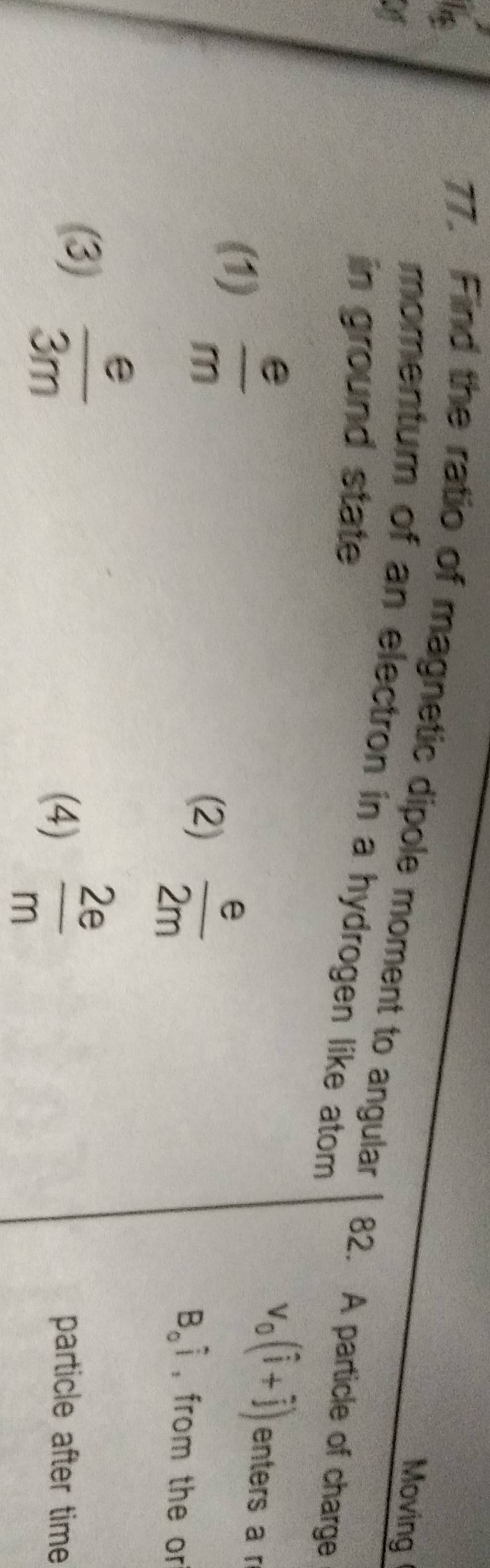 find-the-ratio-of-magnetic-dipole-moment-to-angular-momentum-of-an-electr