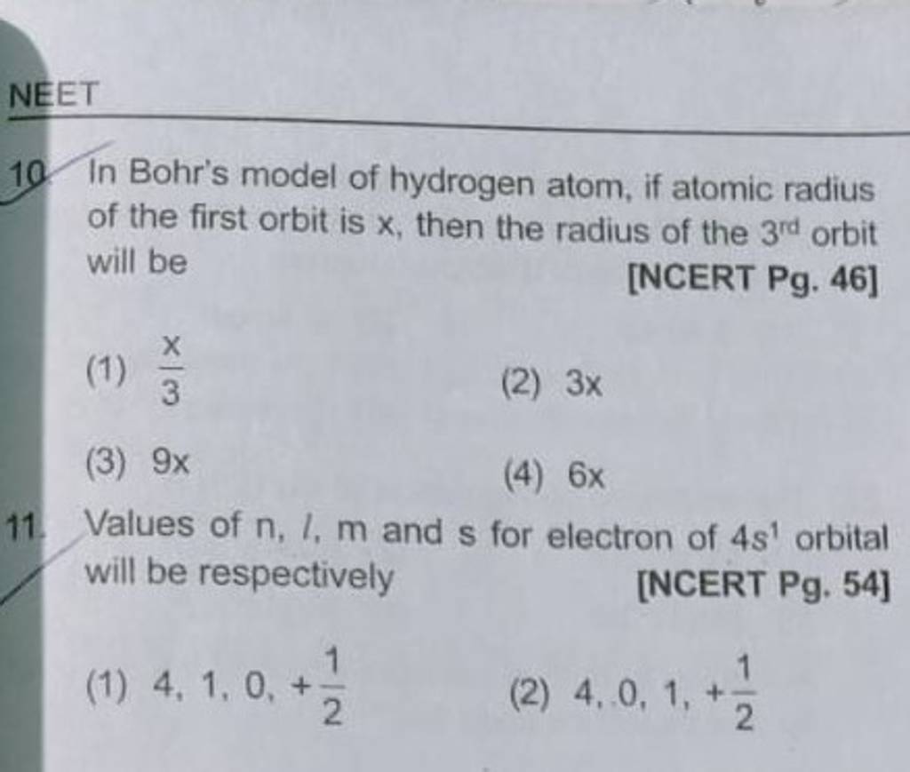 neet-in-bohr-s-model-of-hydrogen-atom-if-atomic-radius-of-the-first-orbi