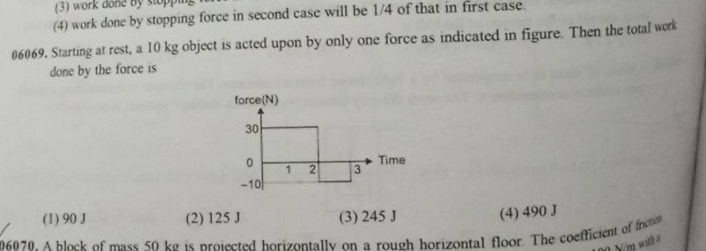 starting-at-rest-a-10-kg-object-is-acted-upon-by-only-one-force-as-indic