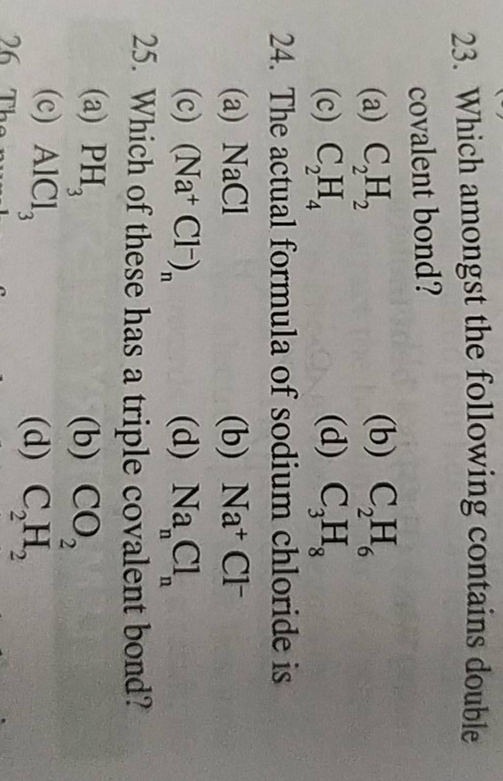 The Actual Formula Of Sodium Chloride Is Filo