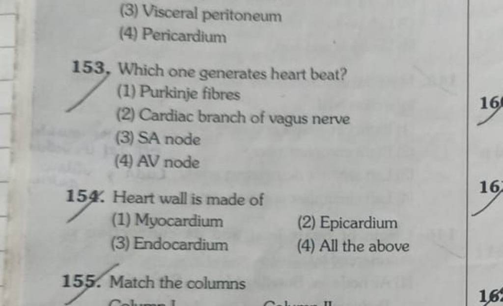 153, Which one generates heart beat? | Filo