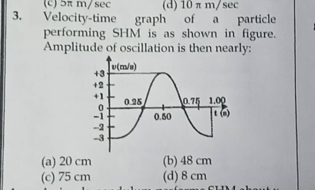 if-the-maximum-velocity-of-a-particle-in-shm-is-v0-then-its-velocity