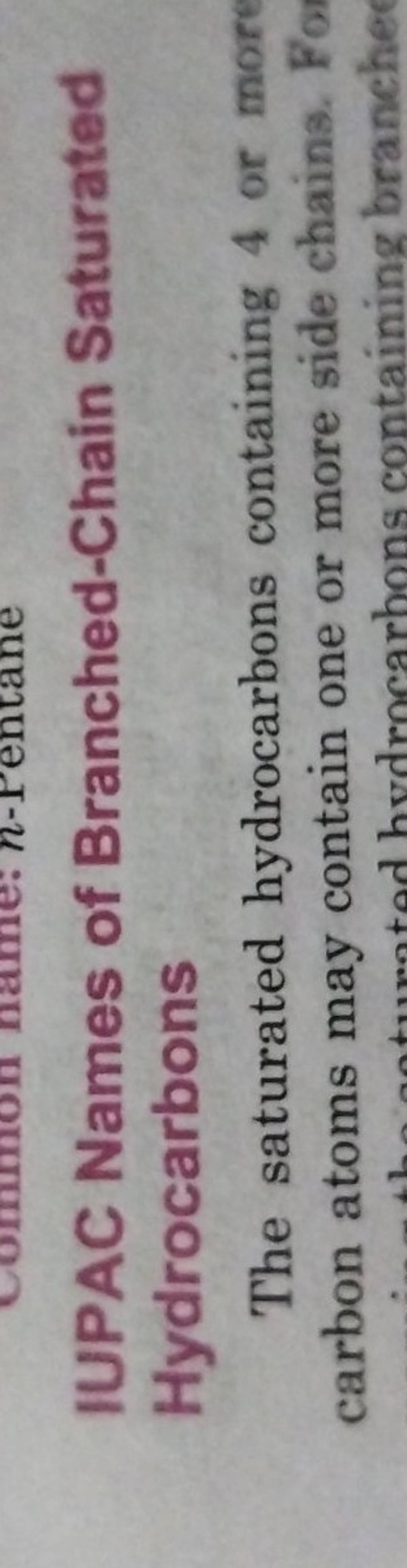 iupac-names-of-branched-chain-saturated-hydrocarbons-the-saturated-hydroc