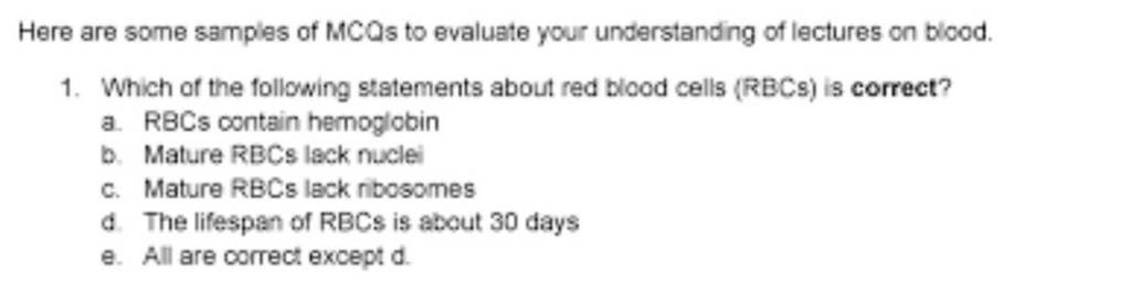 Deciphering RBBCs