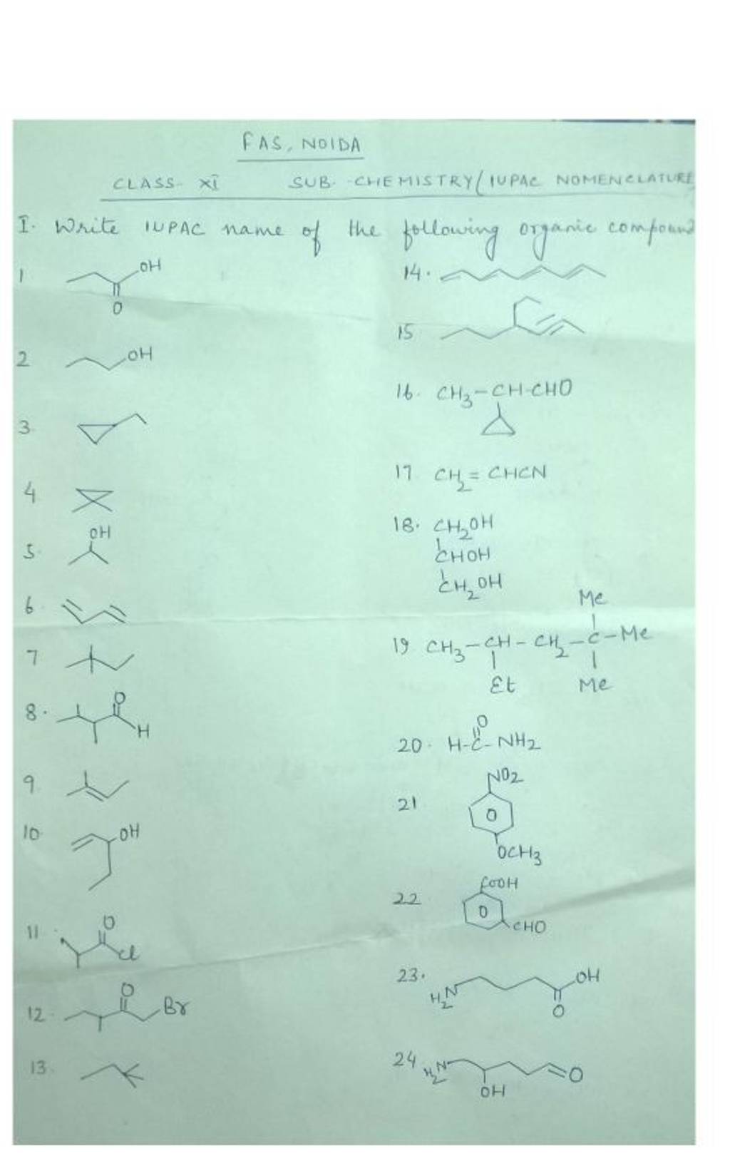 class-xi-sub-chemistry-iupac-nomenclature-fas-noida-i-write-iupac