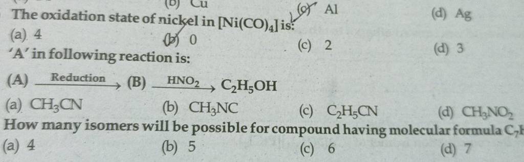 How many isomers will be possible for compound having molecular formula C..
