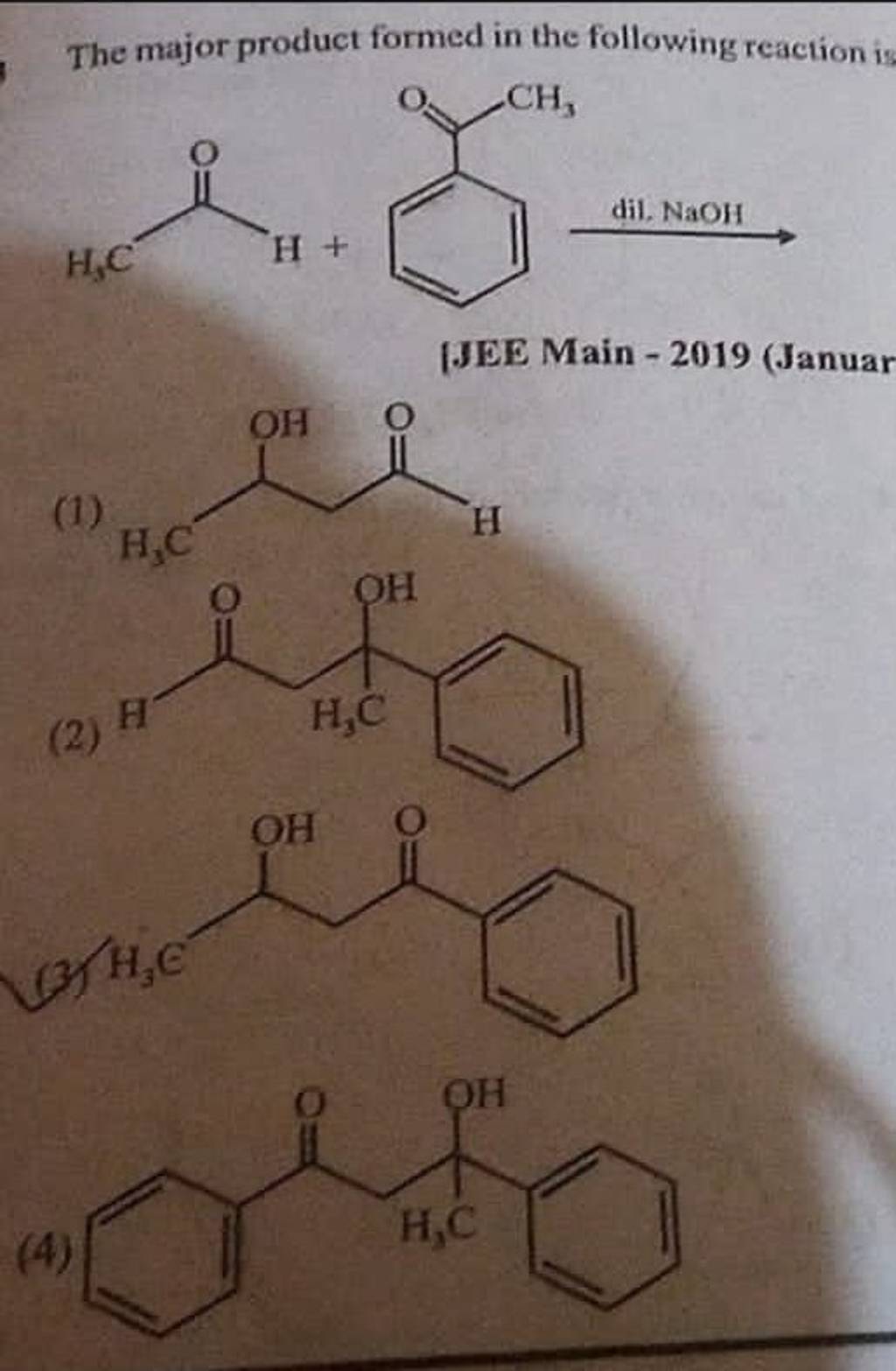 the-major-product-formed-in-the-following-reaction-is-jee-main-2019-j