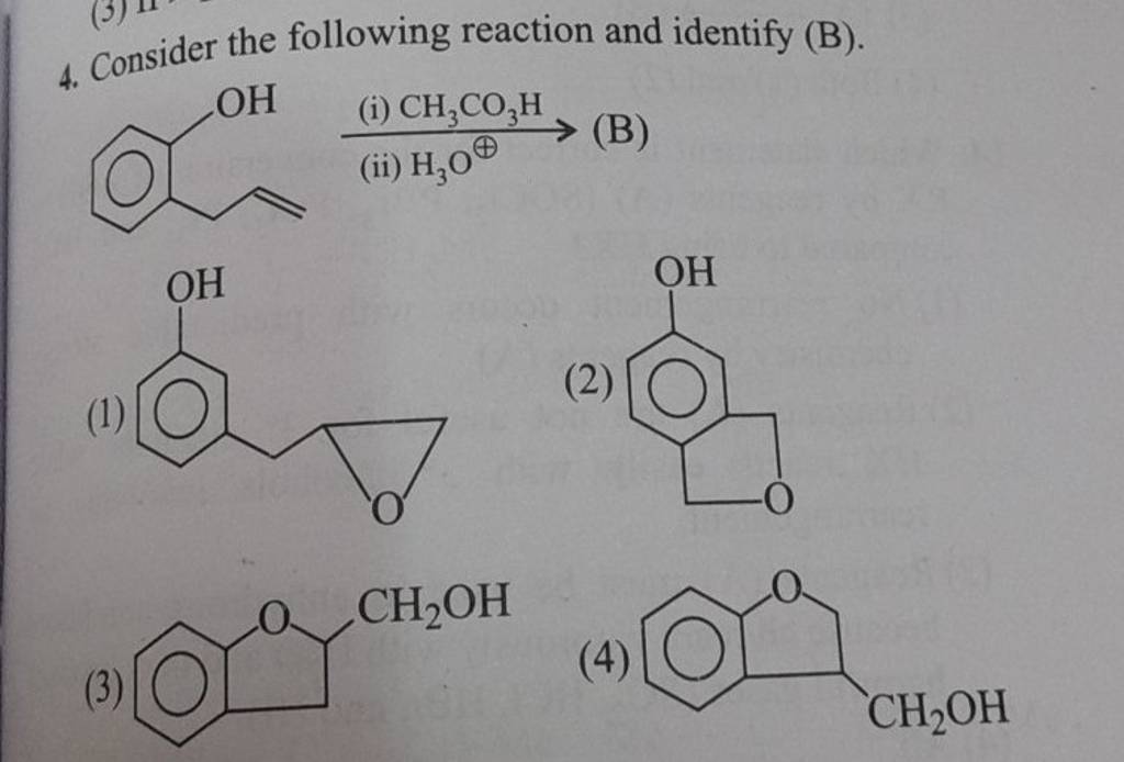 Consider The Following Reaction And Identify (B). (B) | Filo