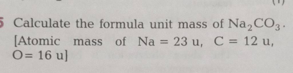 calculate the atomic mass of units na2o