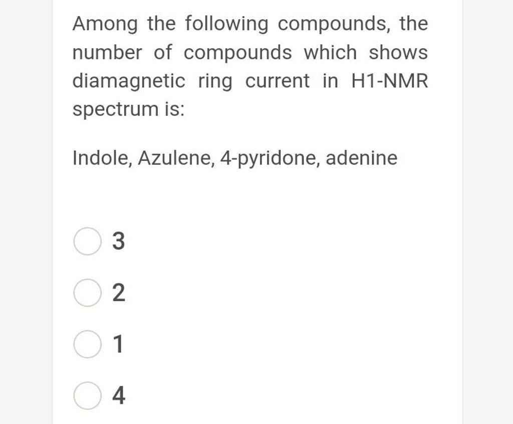 among-the-following-compounds-the-number-of-compounds-which-shows-diamag