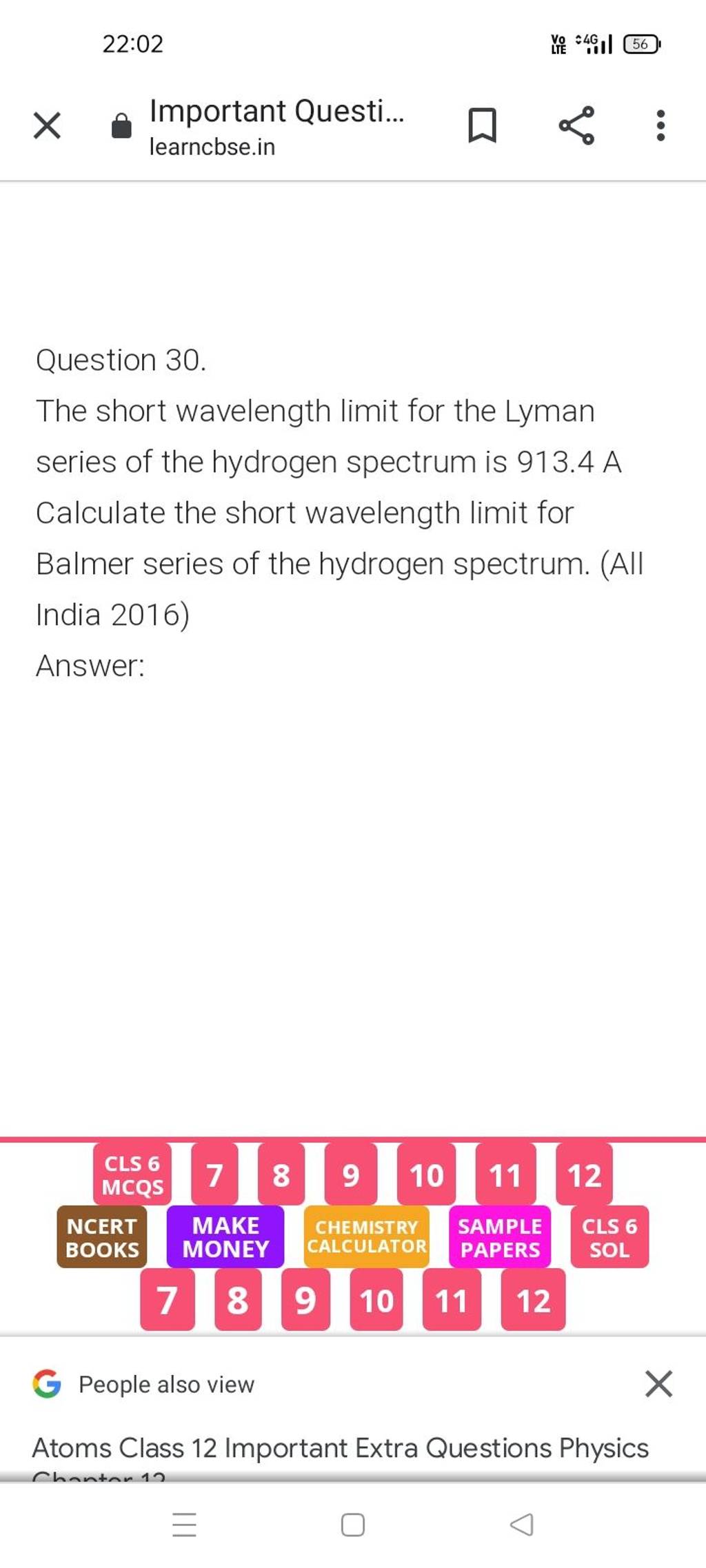 the-short-wavelength-limit-for-the-lyman-series-of-the-hydrogen-spectrum