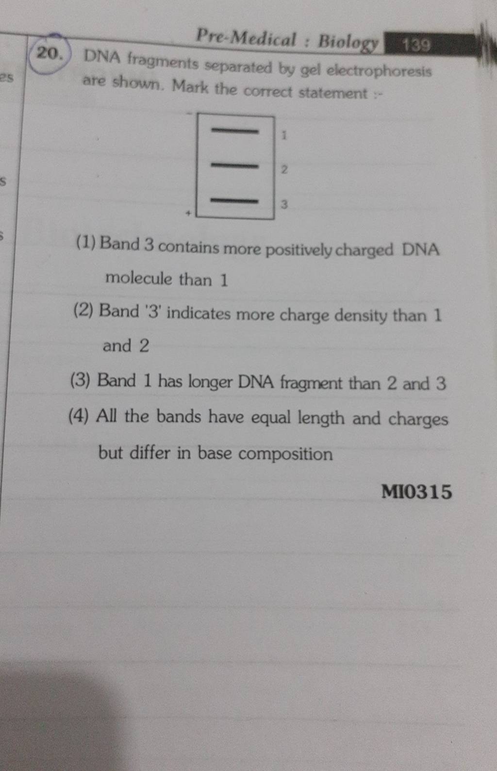 dna-fragments-separated-by-gel-electrophoresis-are-shown-mark-the-correc