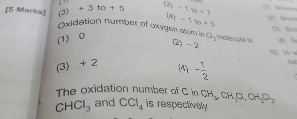 oxidation number of oxygen in co2