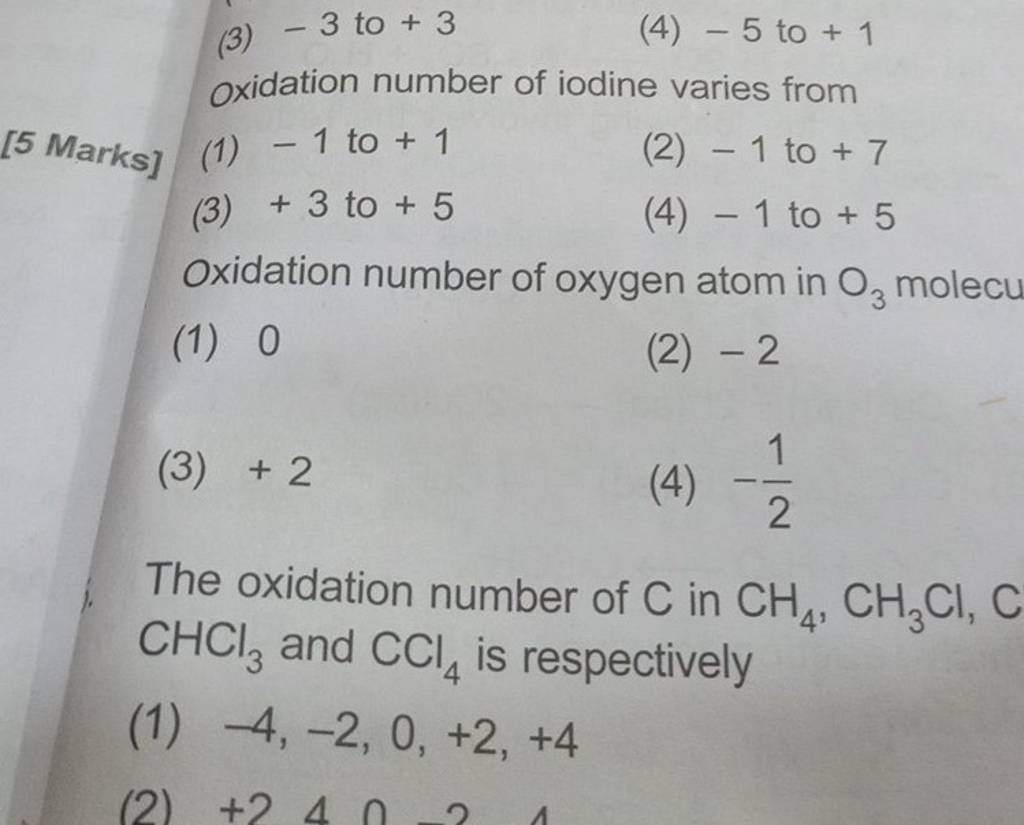 oxidation number of iodine in io3 negative