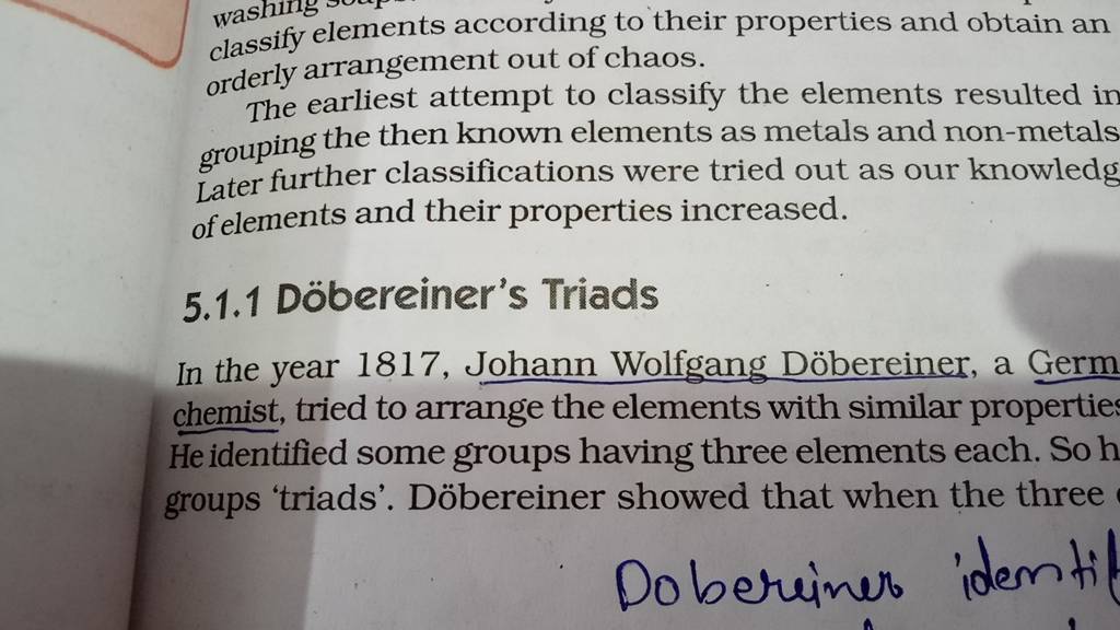 classify-elements-according-to-their-properties-and-obtain-an-orderly-arr