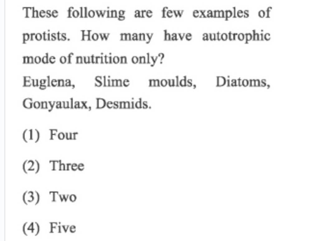 These Following Are Few Examples Of Protists How Many Have Autotrophic M these-following-are-few-examples-of-protists-how-many-have-autotrophic-m