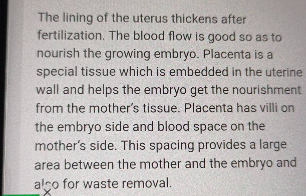 the-lining-of-the-uterus-thickens-after-fertilization-the-blood-flow-is