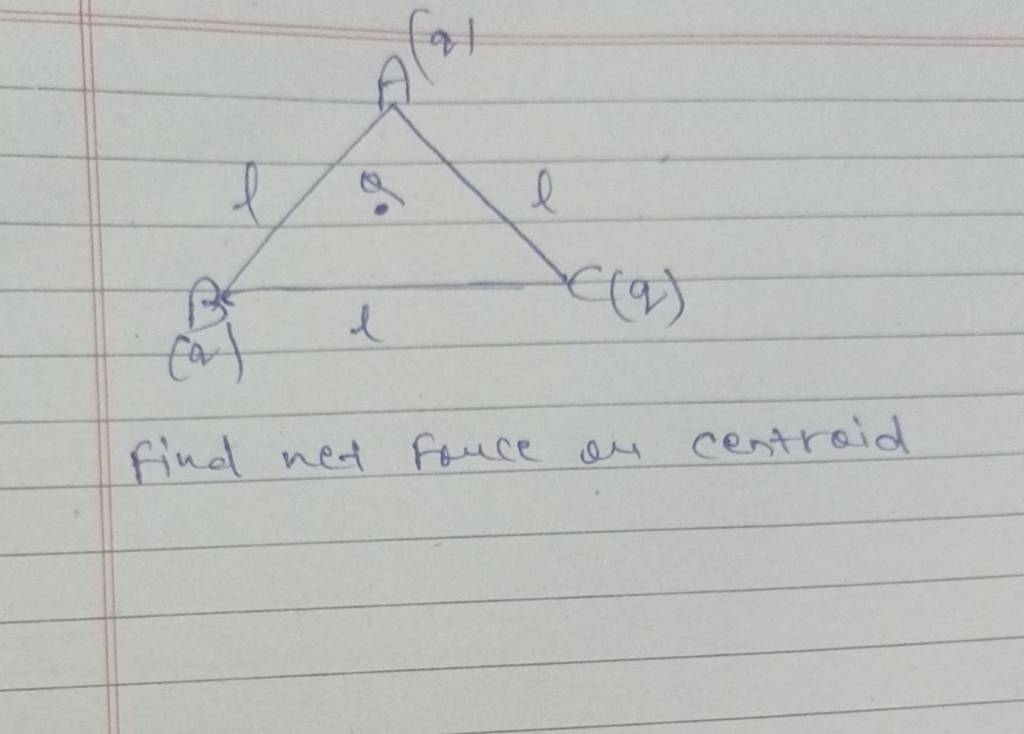 Find net fouce on centroid Filo