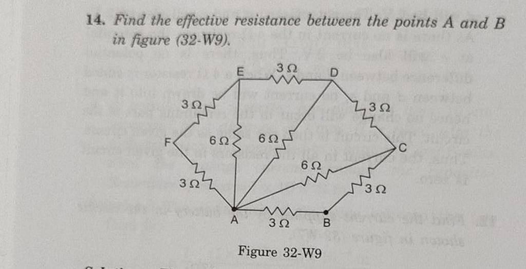 14. Find The Effective Resistance Between The Points A And B In Figure (3..