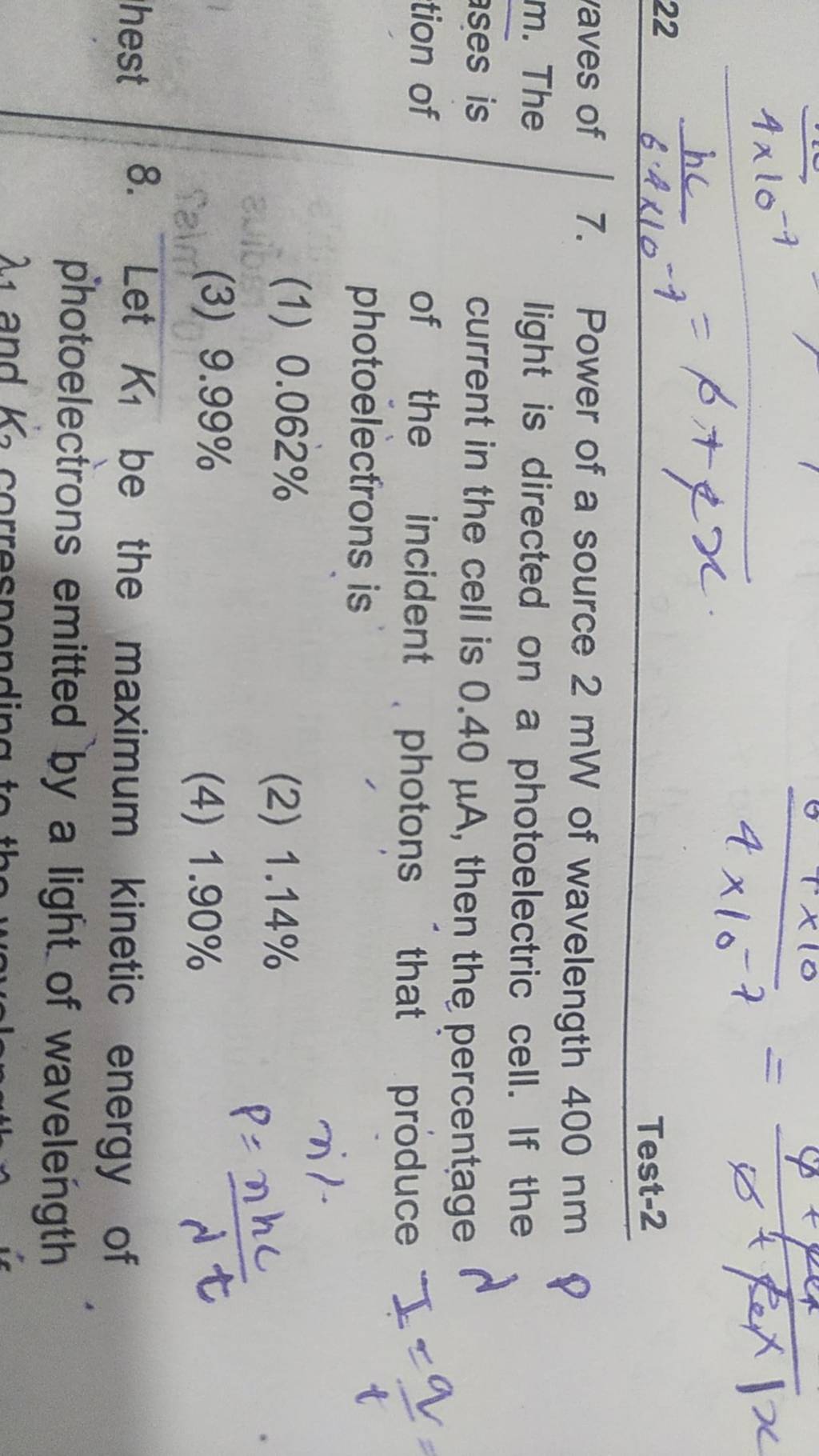 8 Let K1 Be The Maximum Kinetic Energy Of Photoelectrons Emitted By A L   1650531603739 Uklysaob 1691950 