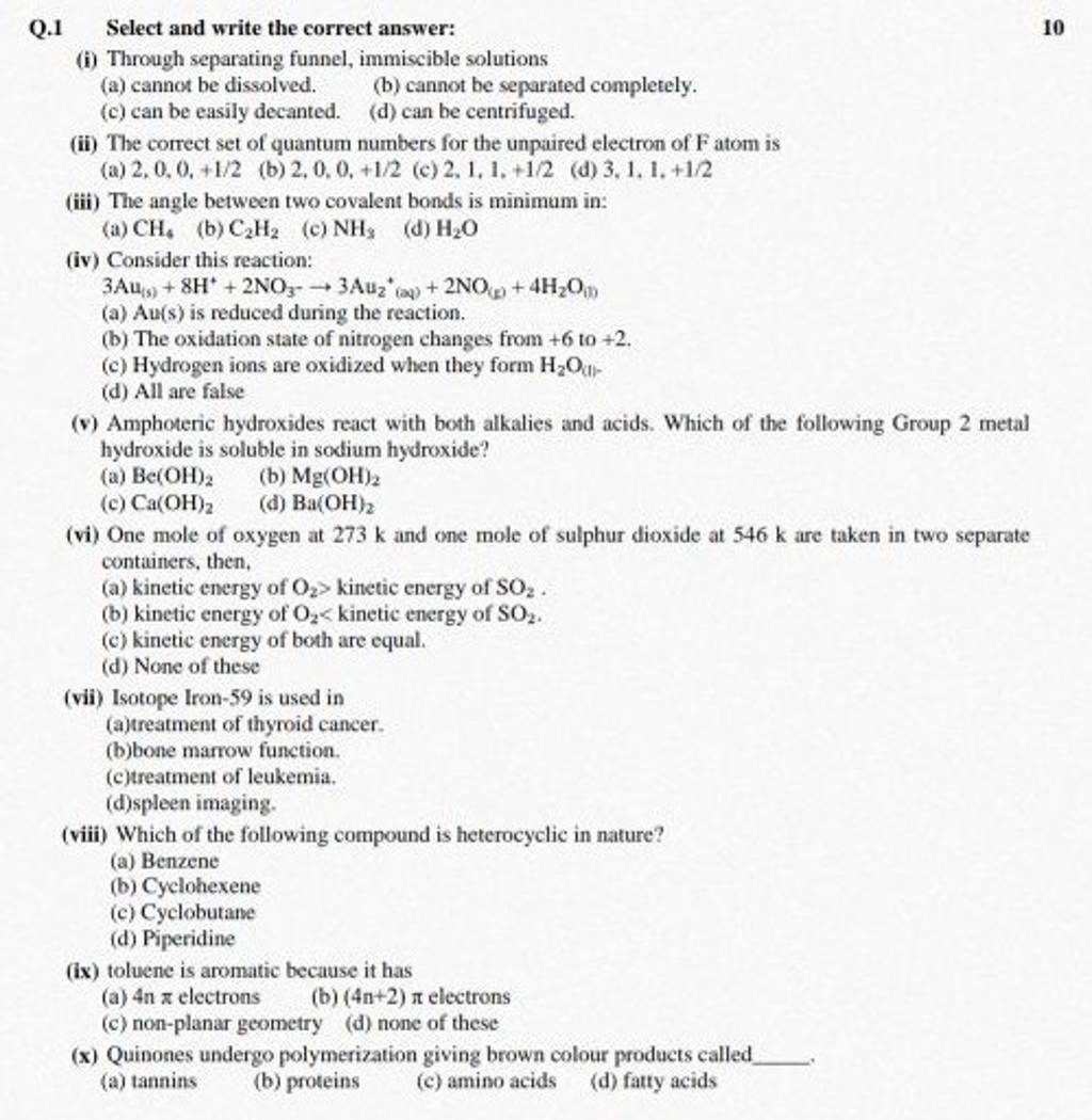 One mole of oxygen at 273k and one mole of sulphur dioxide at 546k are t..