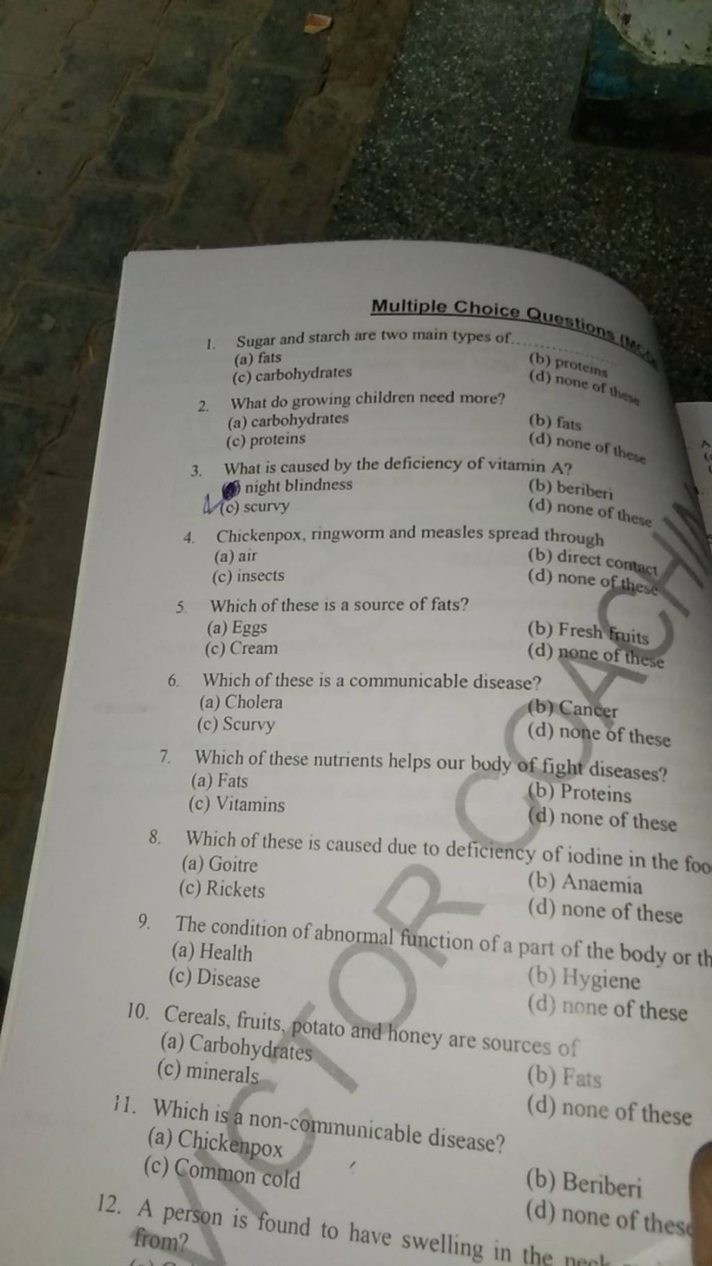 Chickenpox, ringworm and measles spread through Filo