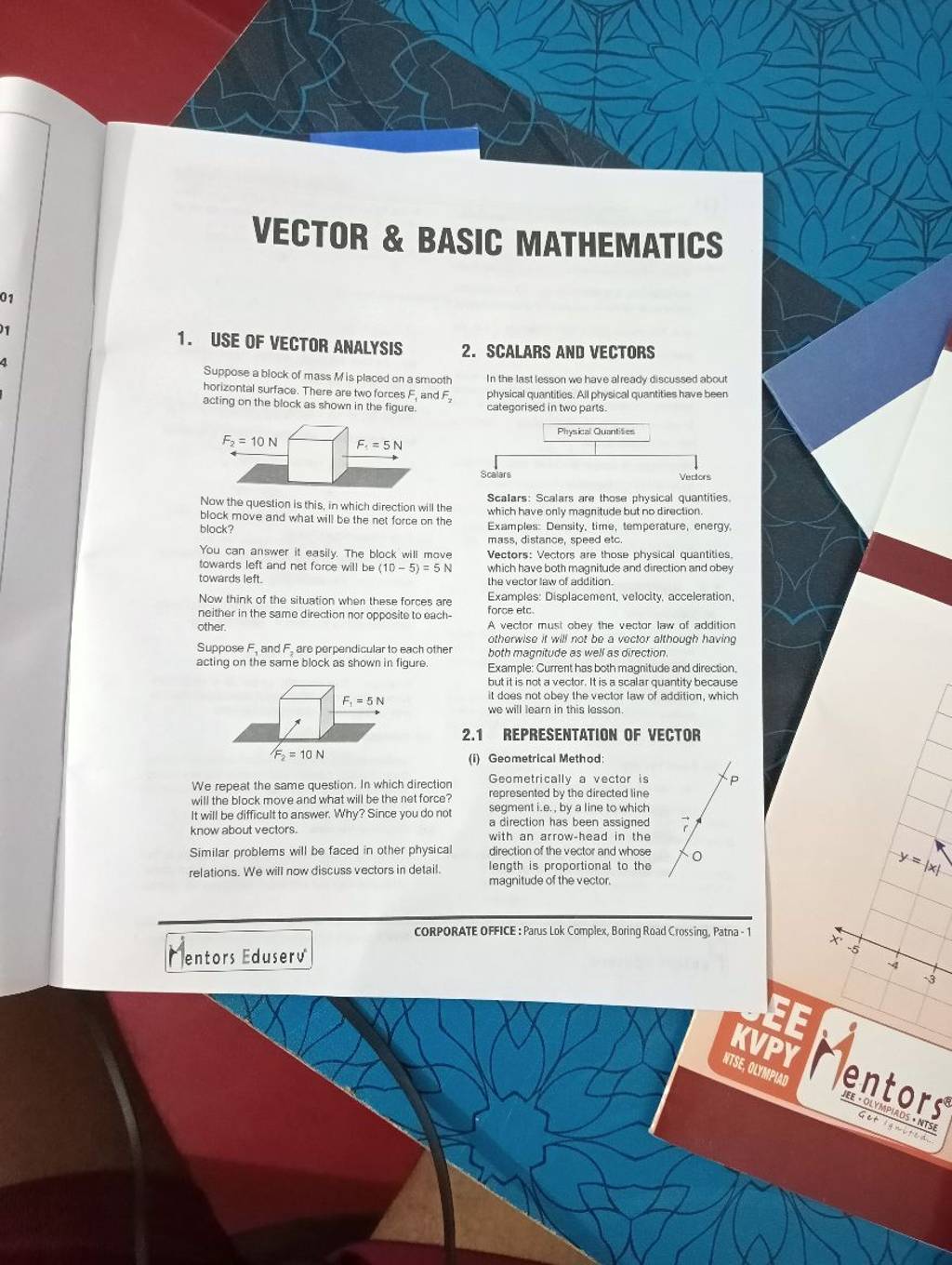 Vector basic mathematics 1 use of vegtor analysis 2 scalars and vect 
