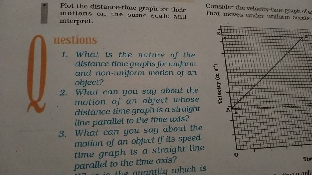 plot-the-distance-time-graph-for-their-consider-the-velocity-time-graph