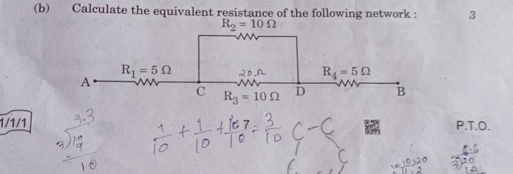 Which Of The Following Is Equipment With A Constant Resistance (b) Calculate the equivalent resistance of the following network: | Filo