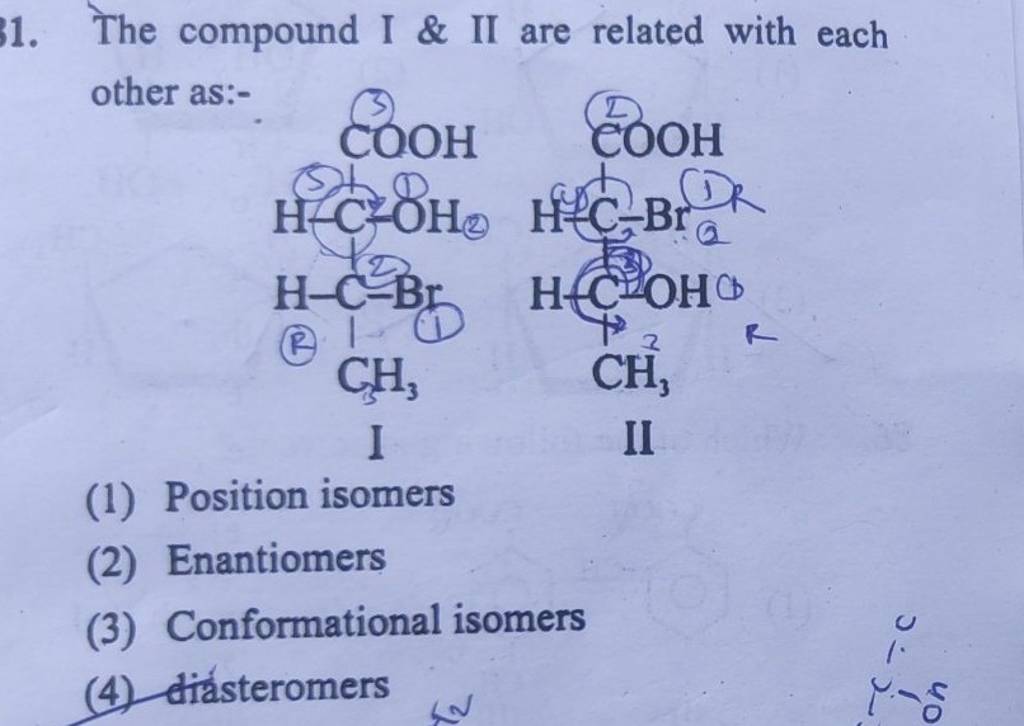 The Compound I II Are Related With Each Other As Filo