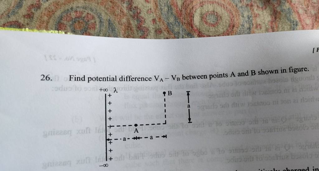 26. Find Potential Difference VA −VB Between Points A And B Shown In Fig..