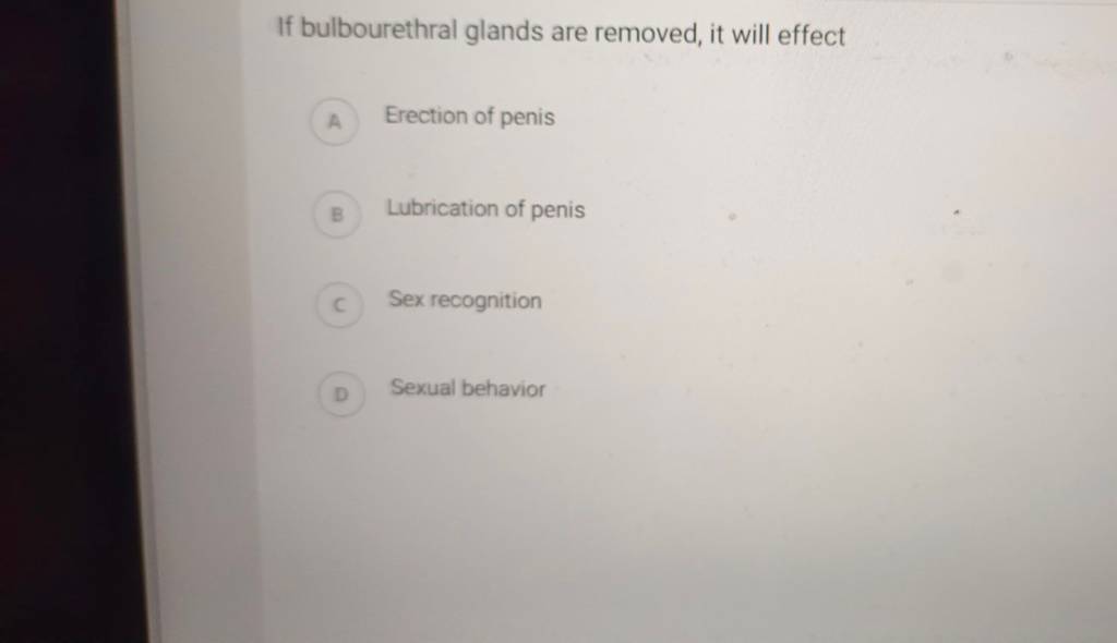 If bulbourethral glands are removed, it will effect Filo