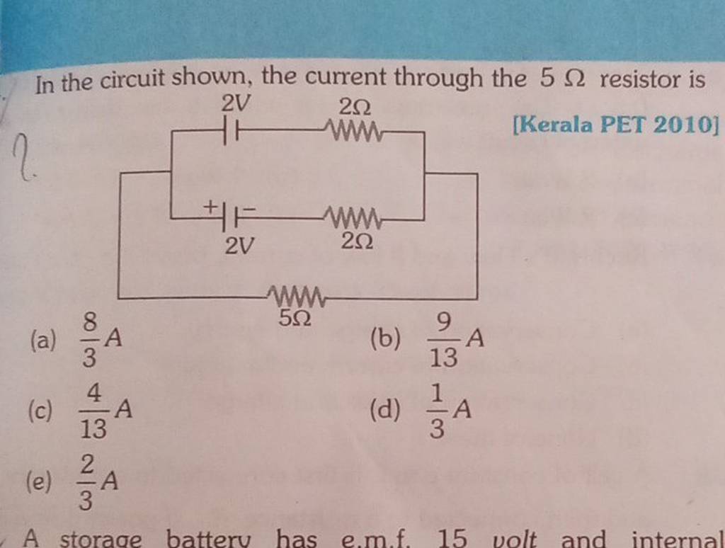 in-the-circuit-shown-the-current-through-the-5-resistor-is-a-38-a-k