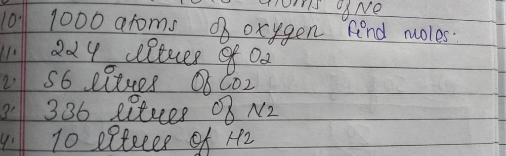 how to find moles of oxygen atoms in a compound