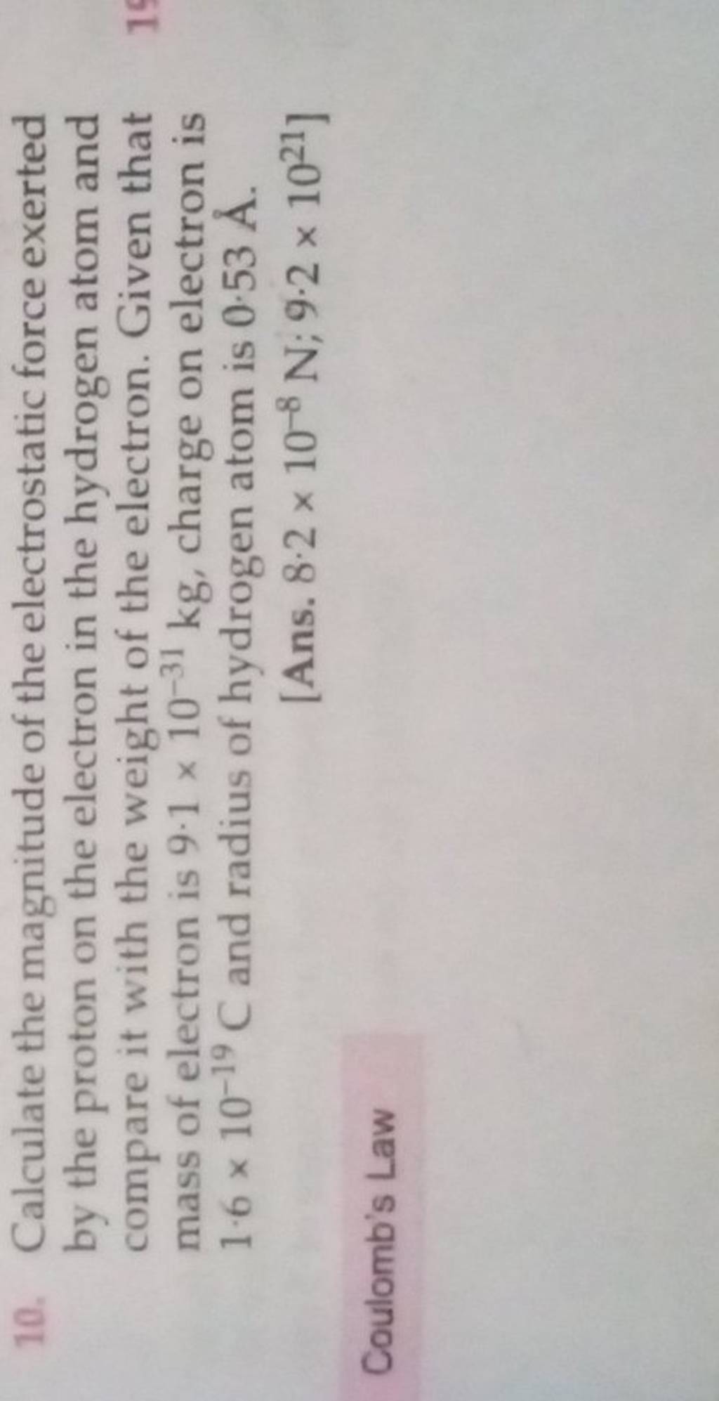 how to calculate the magnitude of the electrostatic force