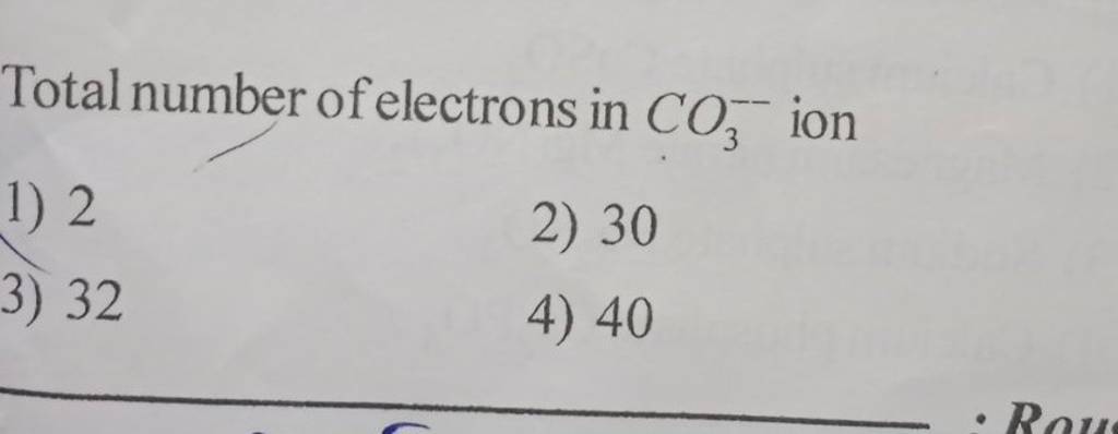 Total Number Of Electrons In Co3−− Ion Filo 8011