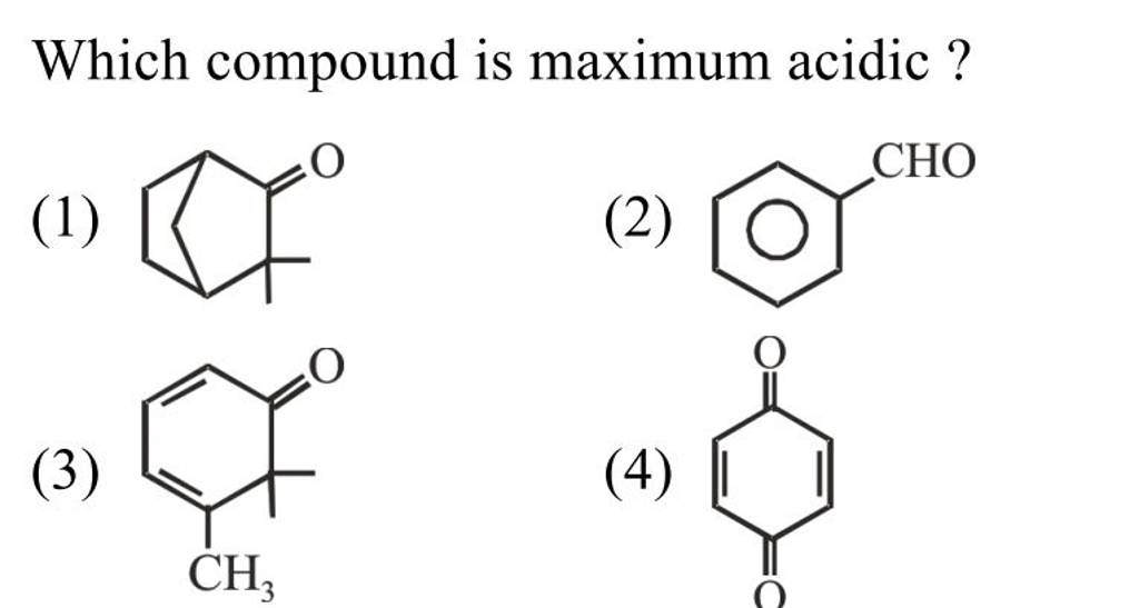 which-compound-is-maximum-acidic-filo