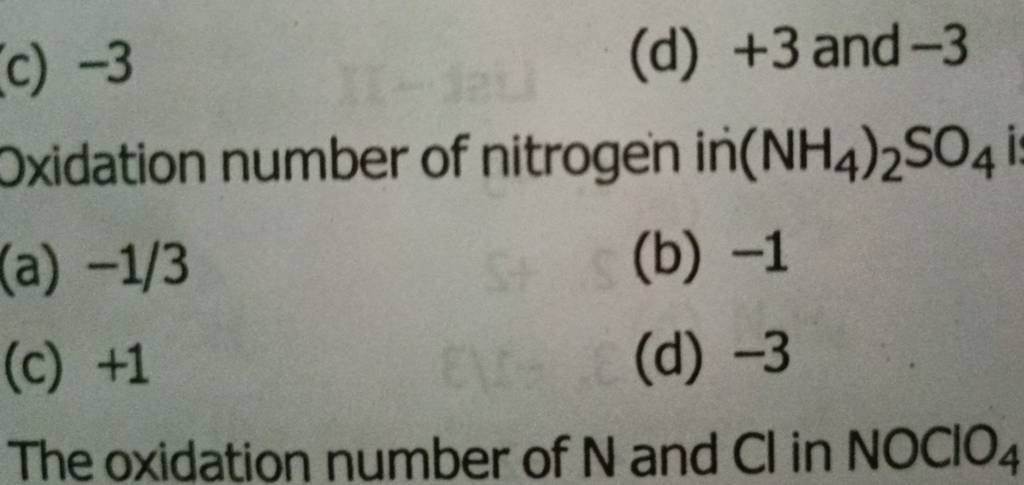 The Oxidation Number Of Nitrogen In Hno3 Is