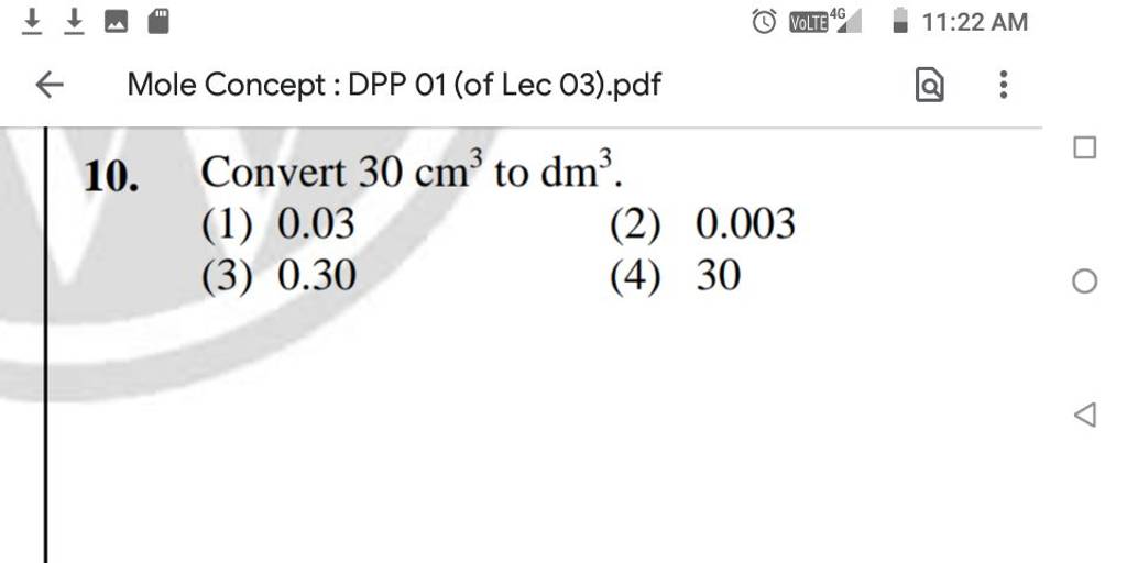 10 Convert 30 Cm3 To Dm3 Filo