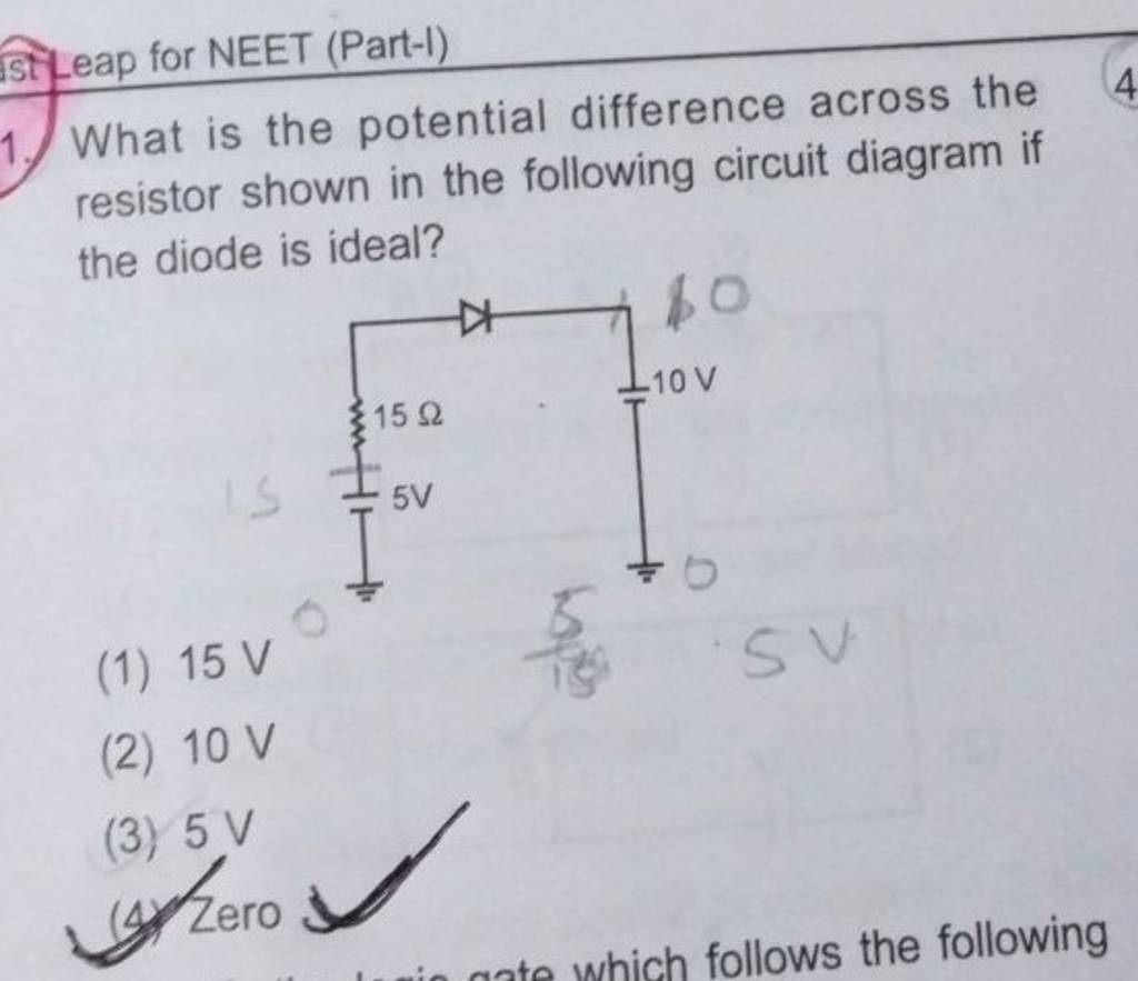 What Is The Potential Difference Across The Resistor Shown In The Followi 3758