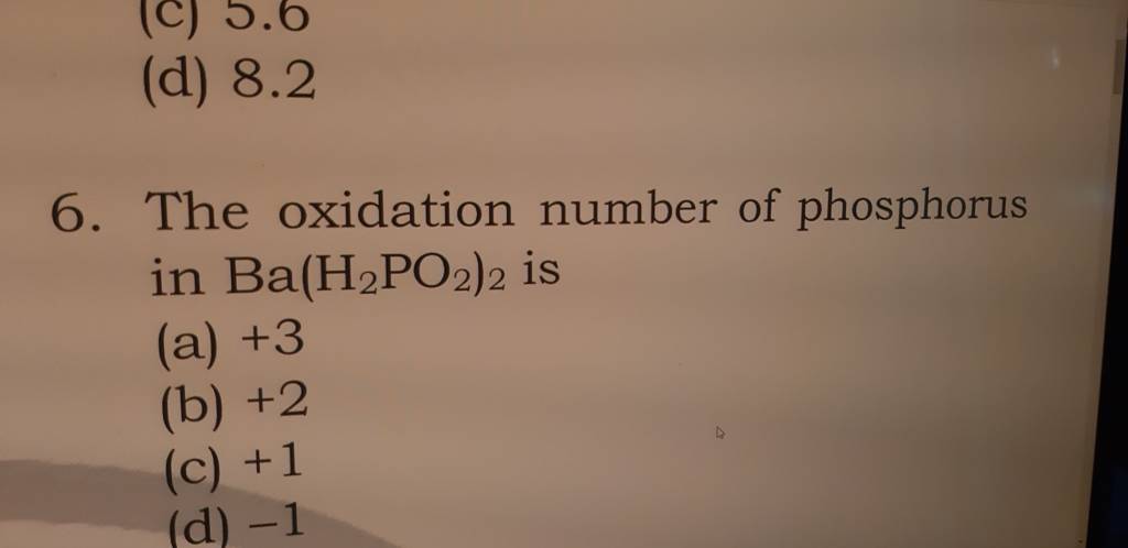 h3po4 oxidation number of phosphorus